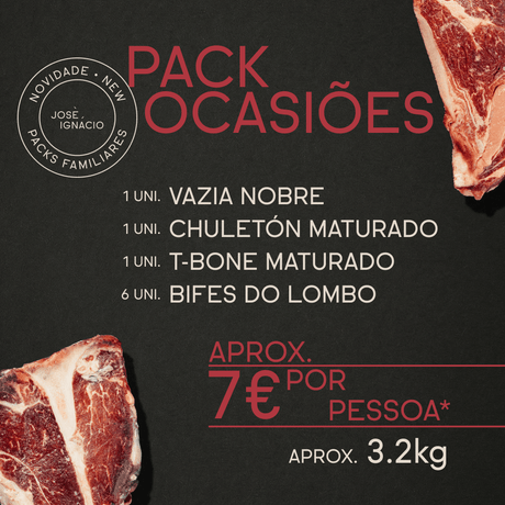 Pack Ocasiões Especiais | ~ 3,2kg - José Ignácio - Talho Online